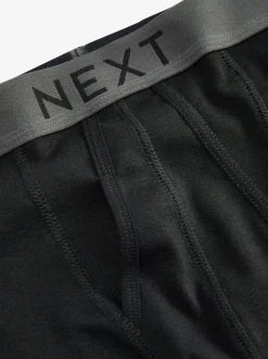 Black 15 Pack A-Front Pure 100% Cotton Boxers