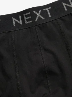 Black 10 pack Cotton Rich Blend Hipsters Boxers