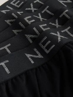Black 5 Pack Cotton Rich Briefs
