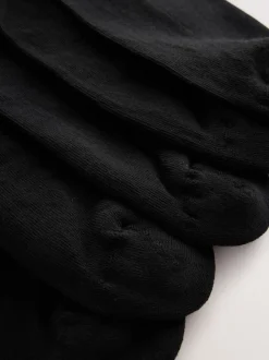 Black 10 Pack Cushioned Sole Comfort Socks