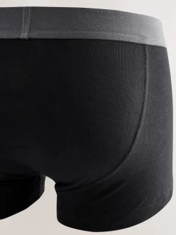 Black 10 pack Hipster 100% Cotton Boxers