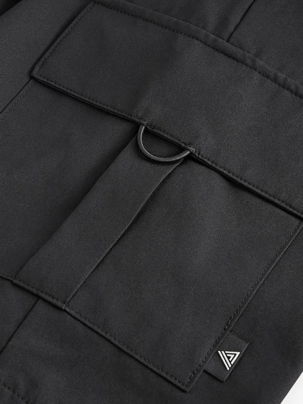 Black Active Cargo Gym Training Shorts