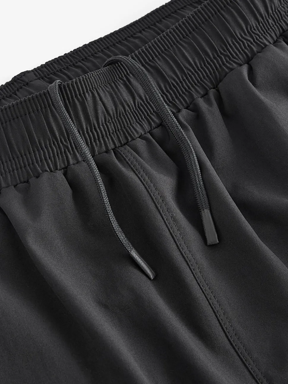 Black Active Cargo Gym Training Shorts
