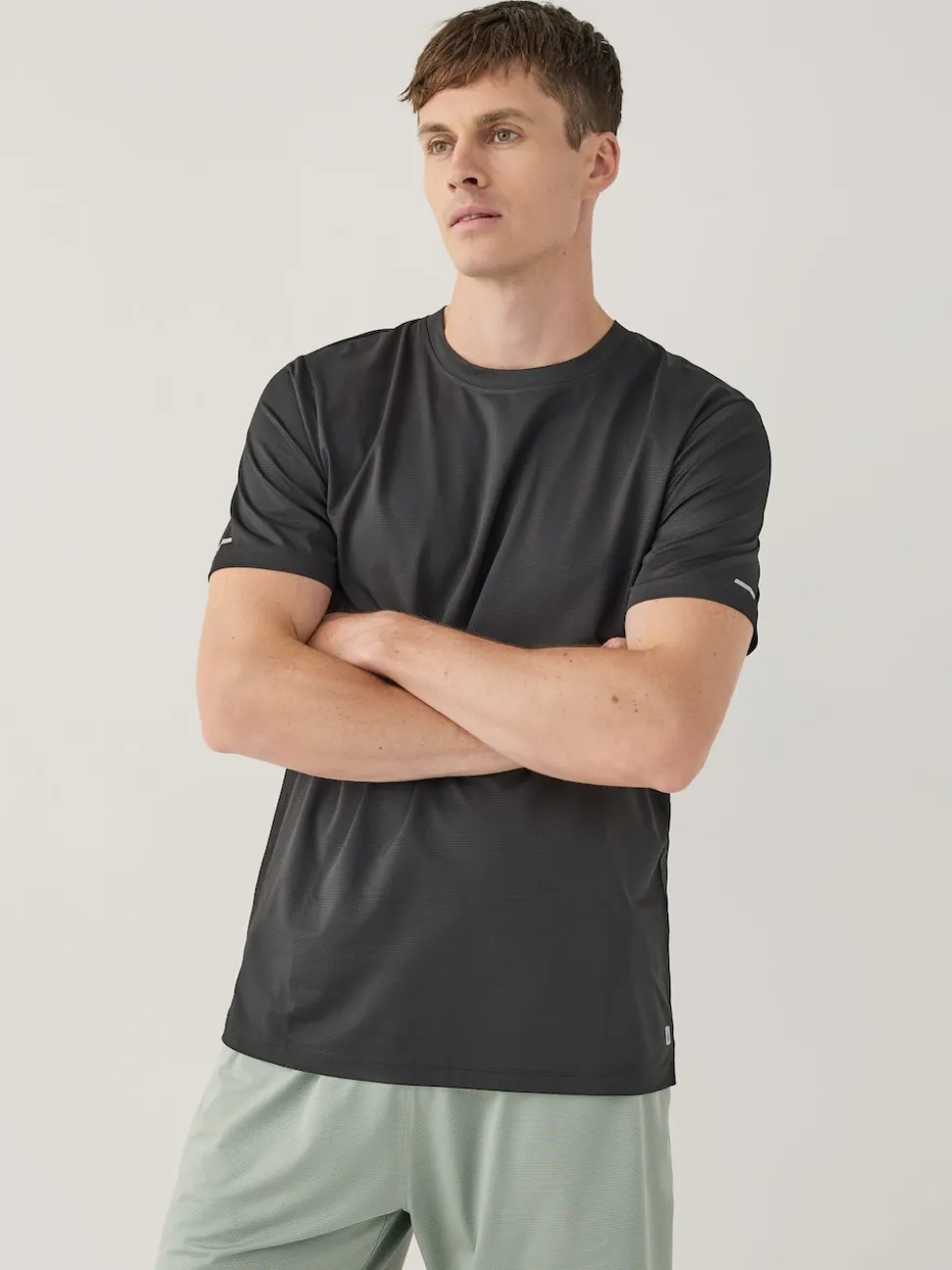 Black Active Gym Textured Training T-Shirt