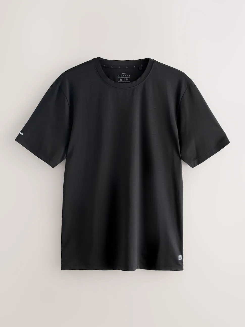 Black Active Gym Textured Training T-Shirt