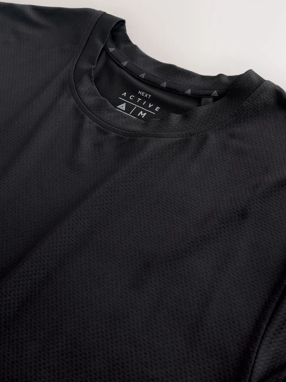 Black Active Gym Textured Training T-Shirt