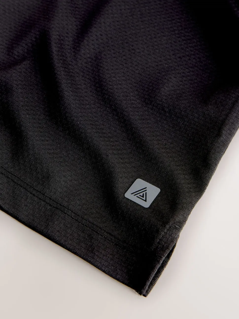 Black Active Gym Textured Training T-Shirt