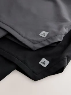 Black Active 2-In-1 Shorts 2 Pack