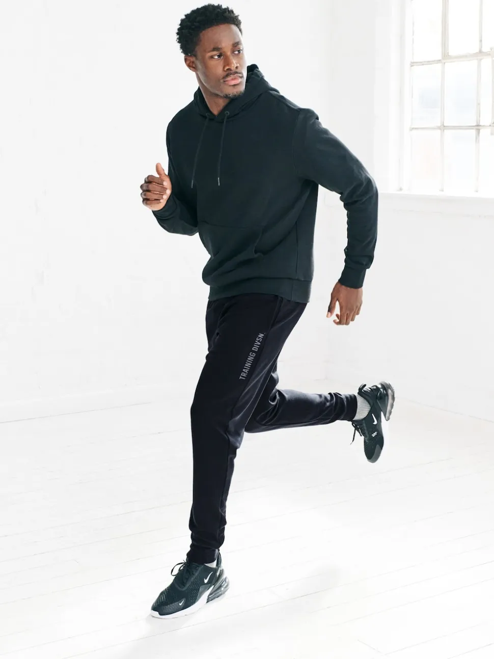 Black Active Training Division Slim Fit Joggers