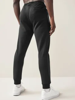Black Athleisure Cuffed Joggers