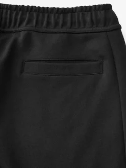 Black Athleisure Cuffed Joggers