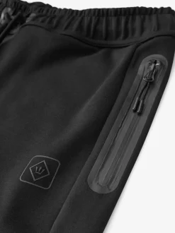 Black Athleisure Cuffed Joggers