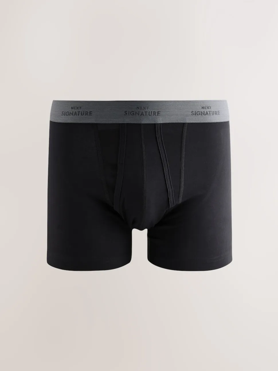 Black Blue/Grey Waistband Signature Comfort Soft Trunks
