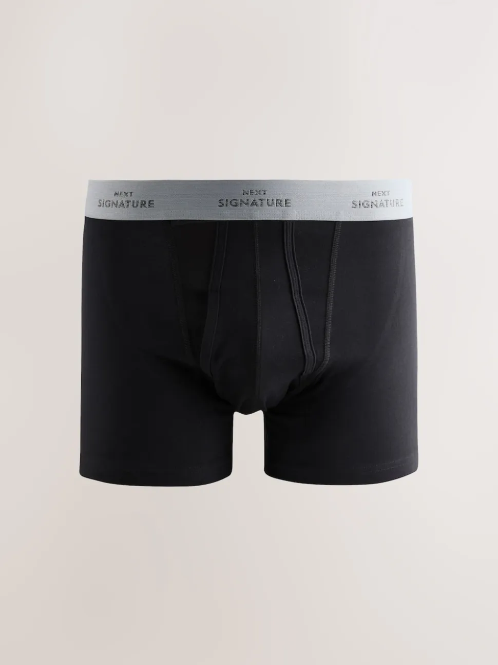 Black Blue/Grey Waistband Signature Comfort Soft Trunks