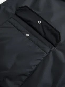 Black Borg Lined Shower Resistant Changing Robe