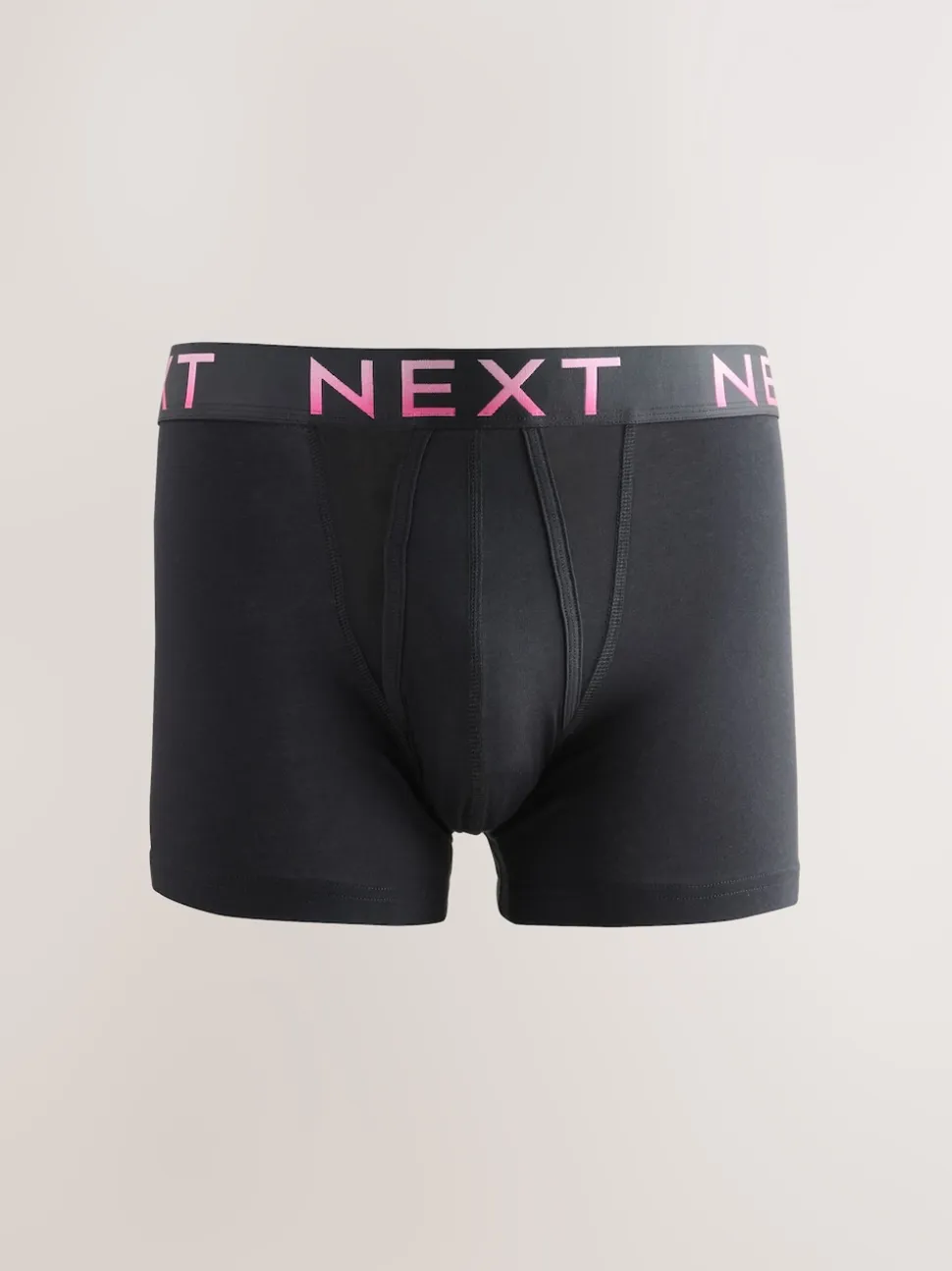 Black Bright Ombre Text Waistband 10 pack Cotton Rich Blend Hipsters Boxers