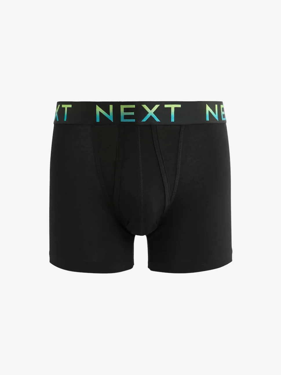 Black Bright Ombre Text Waistbands A-Front Boxers 10 Pack