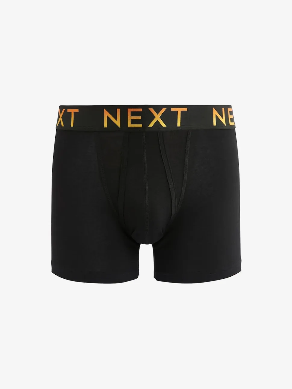 Black Bright Ombre Text Waistbands A-Front Boxers 10 Pack