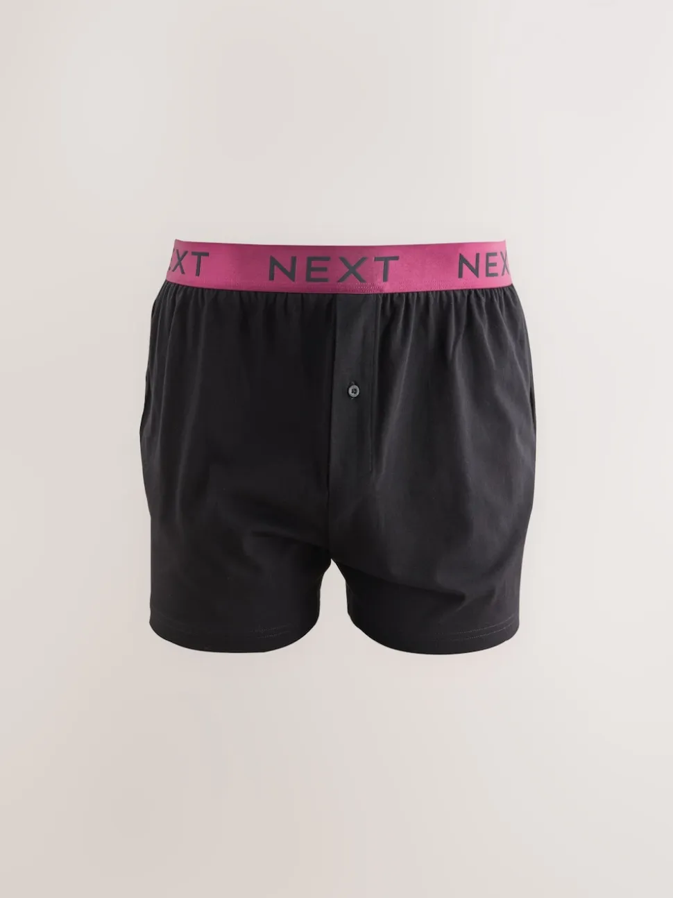 Black Bright Waistband Loose Boxers