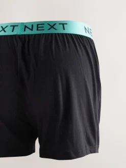Black Bright Waistband Loose Boxers