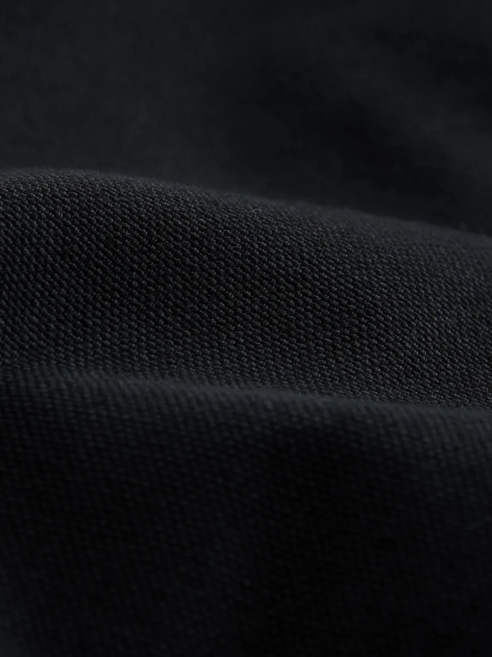 Black Canvas Borg Lined Hooded Jacket