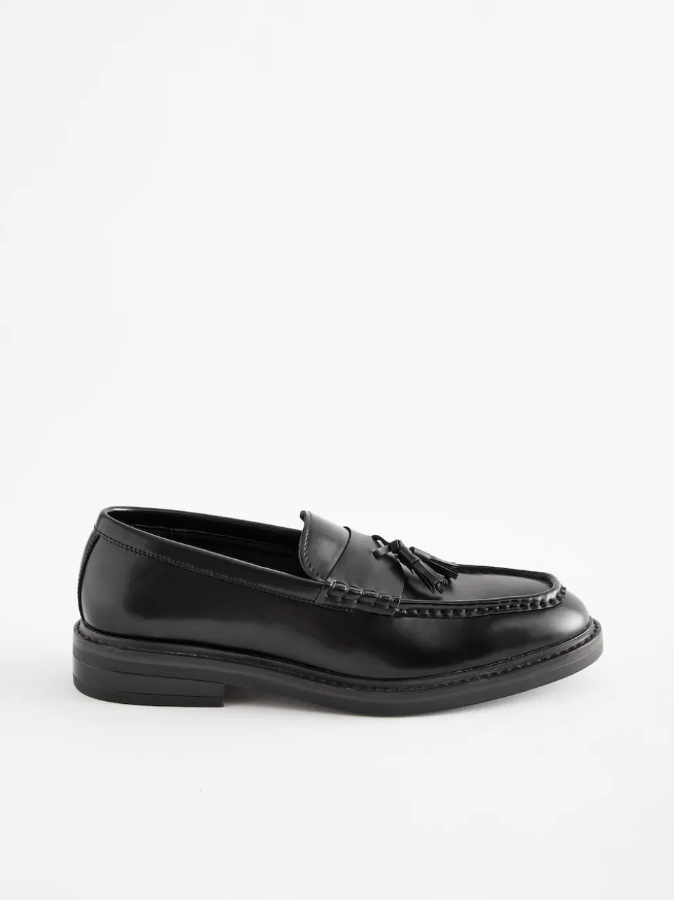Black Chunky Tassel Loafers