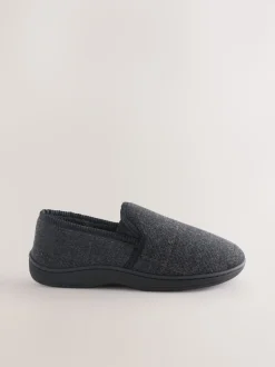 Black Closed Back Slippers