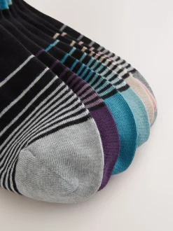 Black Colour Ombre 7 Pack Cotton Rich Socks