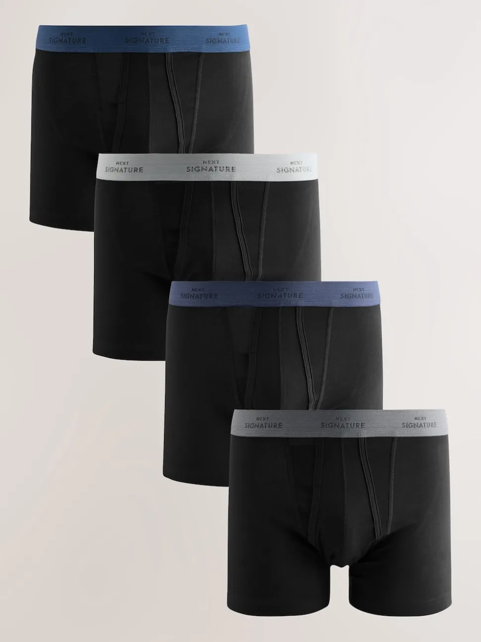 Black Comfort Soft 4 pack Signature A-Fronts Boxers