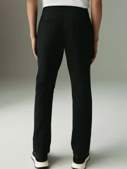 Black Co-ord Jersey Jacket & Trousers 2 Pack Set