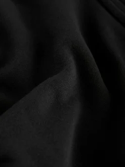 Black Cotton Rich Full Zip Jersey Bomber Jacket