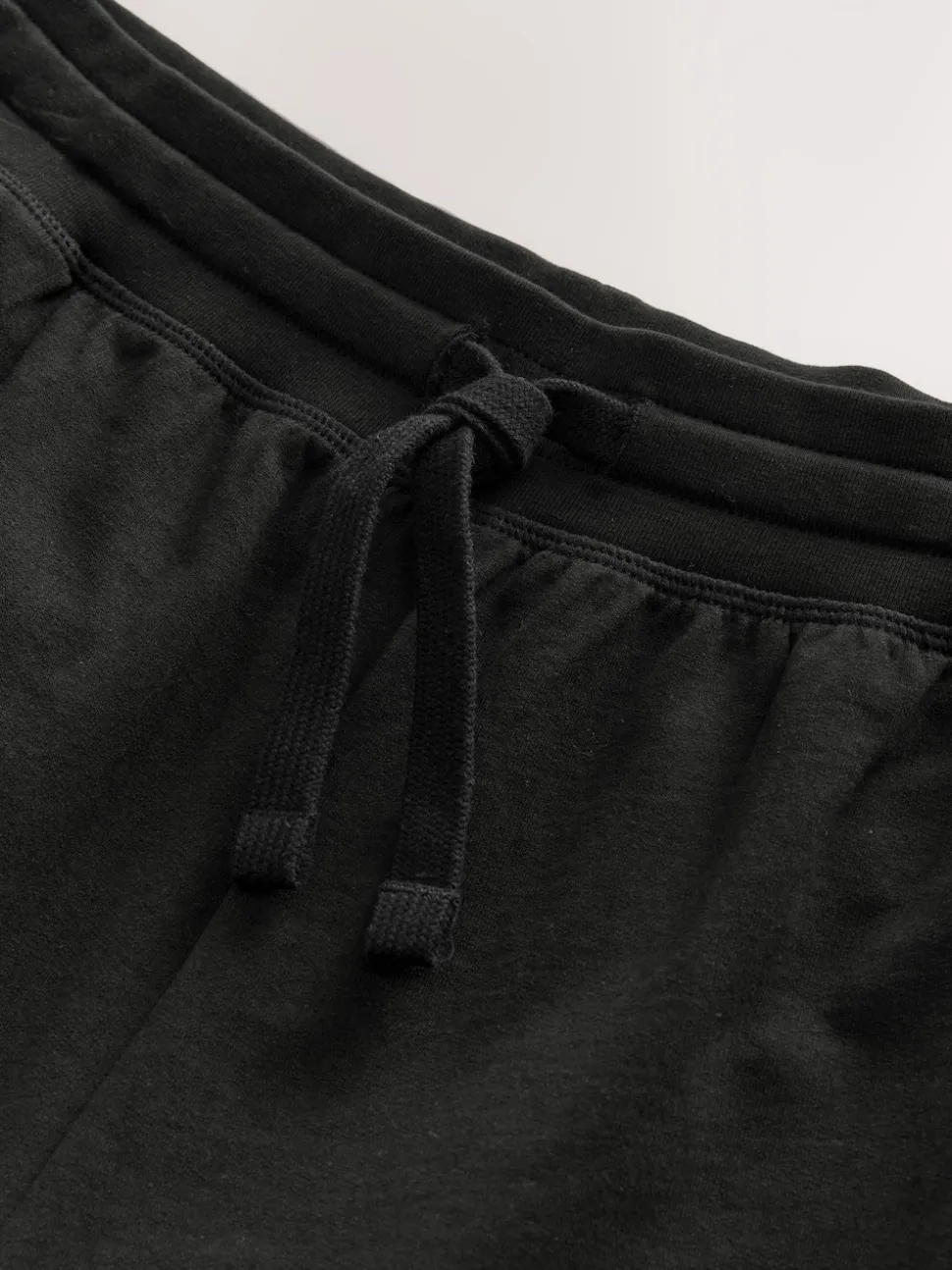 Black Cuffed Loopback Soft Touch Cuffed Joggers
