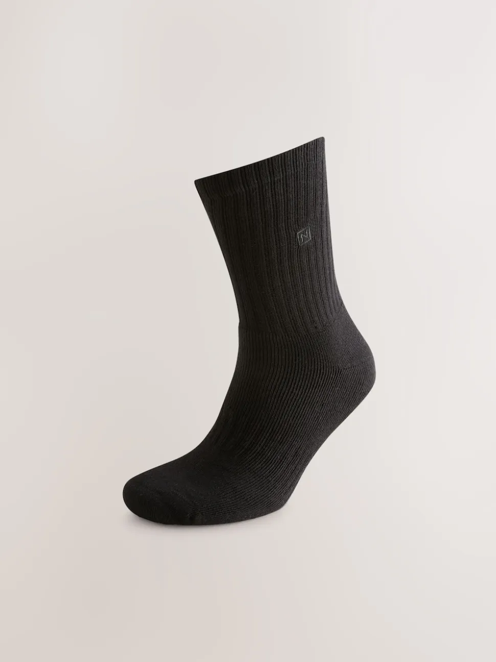 Black Cushioned Sole Sports Socks 10 Pack