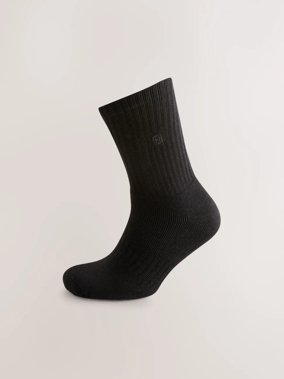 Black Cushioned Sole Sports Socks 10 Pack