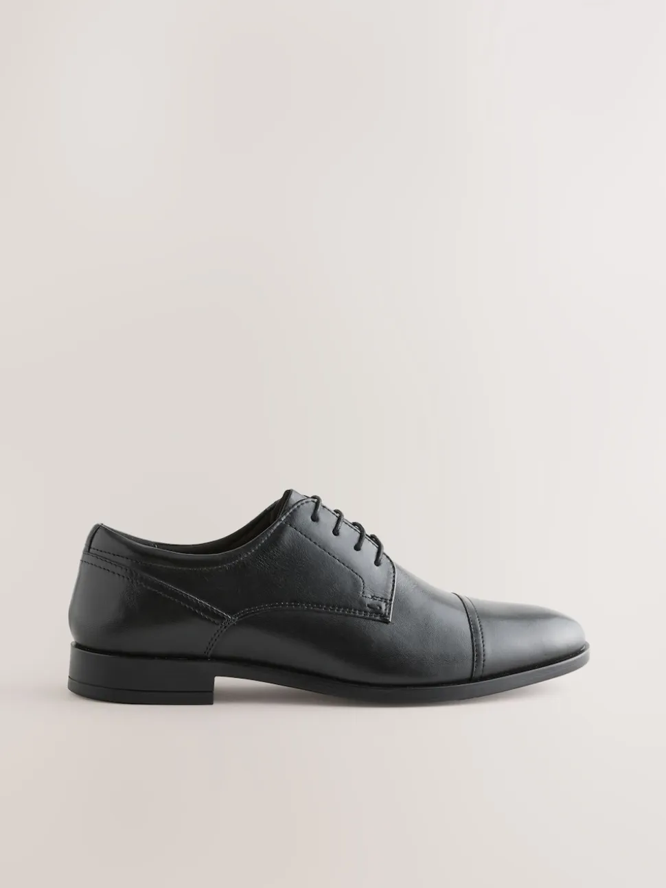 Black Derby Toe Cap Shoes