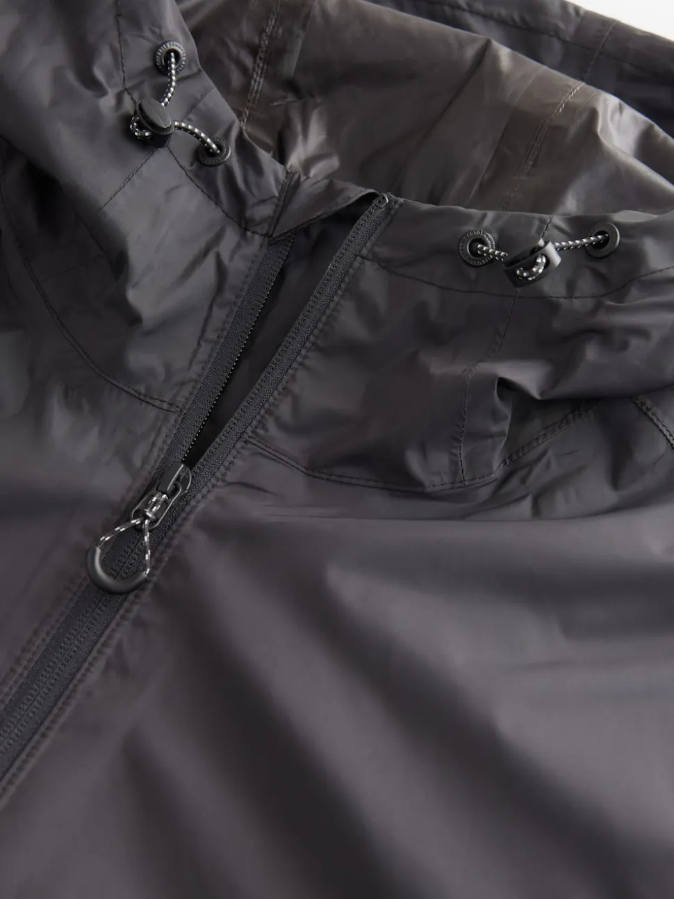 Black DryTech Lightweight Waterproof Packable Jacket