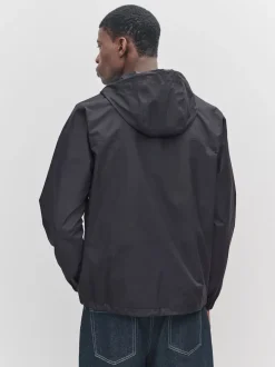 Black DryTech Lightweight Waterproof Packable Jacket