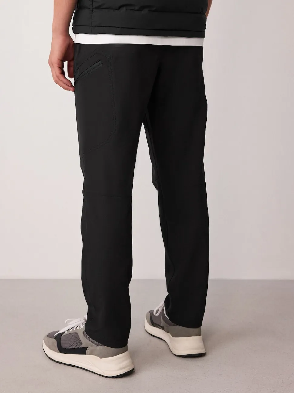 Black DryTech Slim Fit Tech Stretch Utility Cargo Trousers