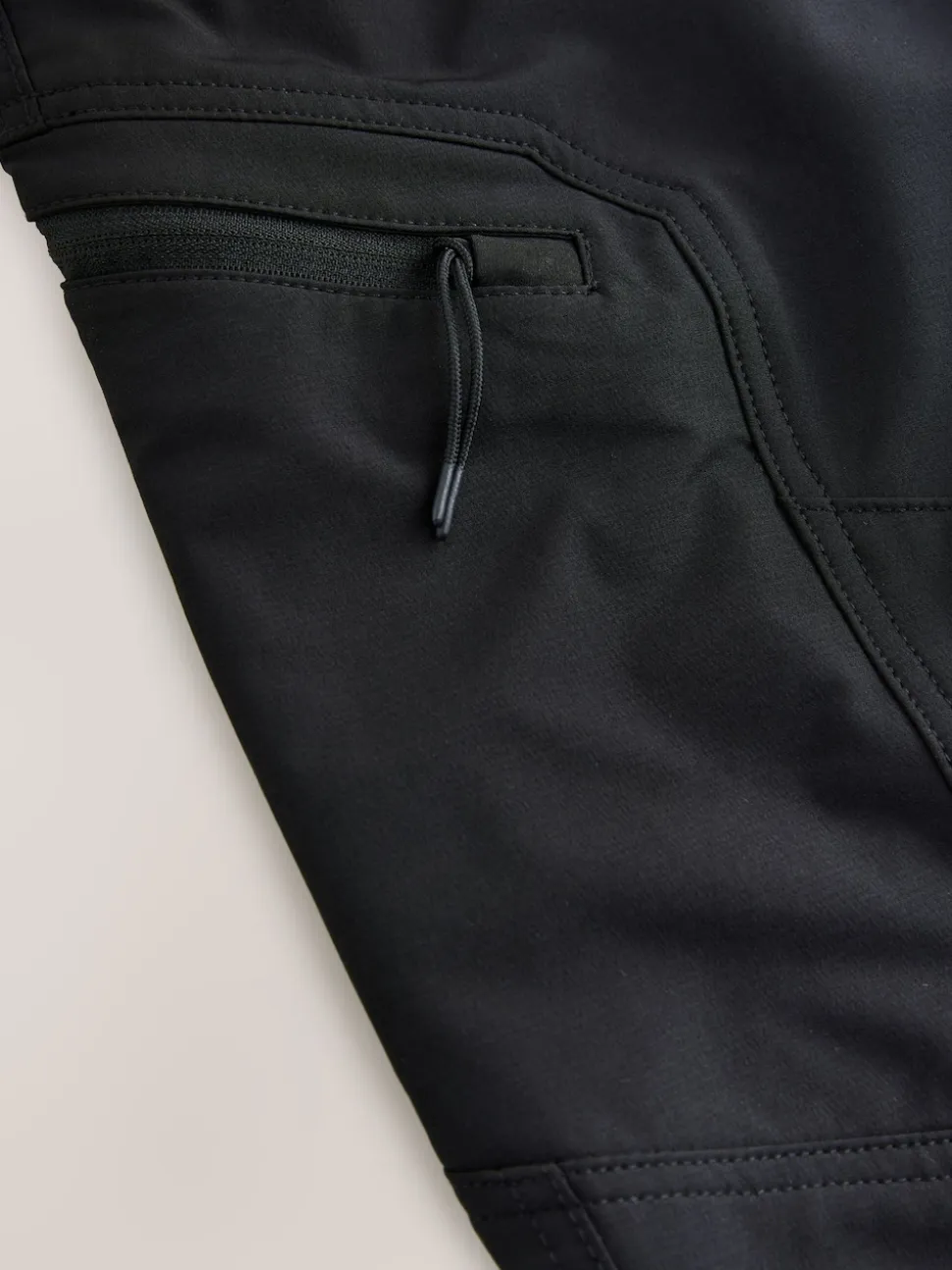 Black DryTech Slim Fit Tech Stretch Utility Cargo Trousers