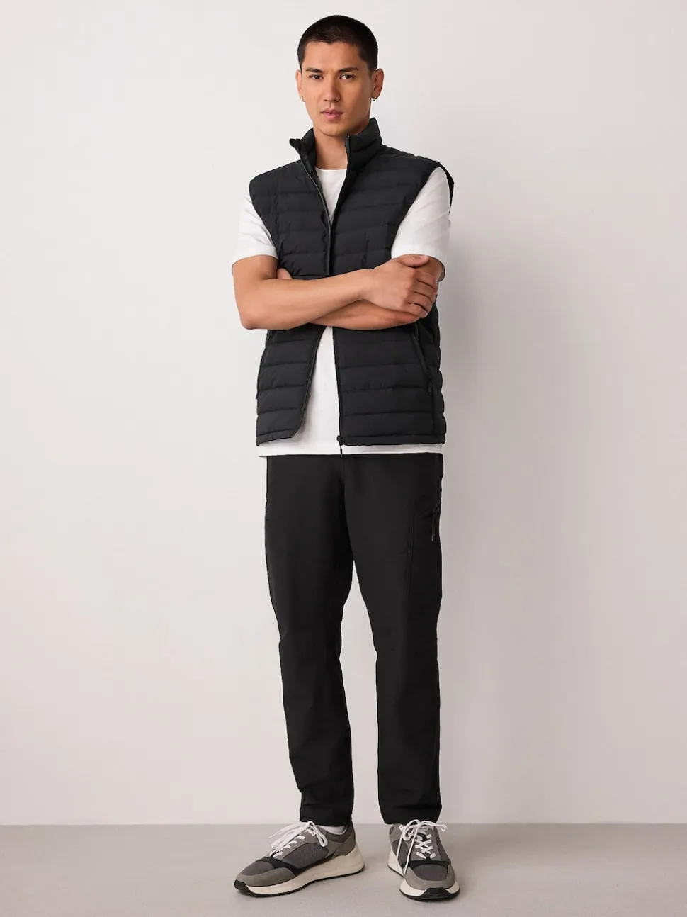 Black DryTech Slim Fit Tech Stretch Utility Cargo Trousers