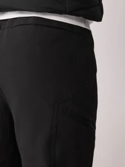 Black DryTech Slim Fit Tech Stretch Utility Cargo Trousers