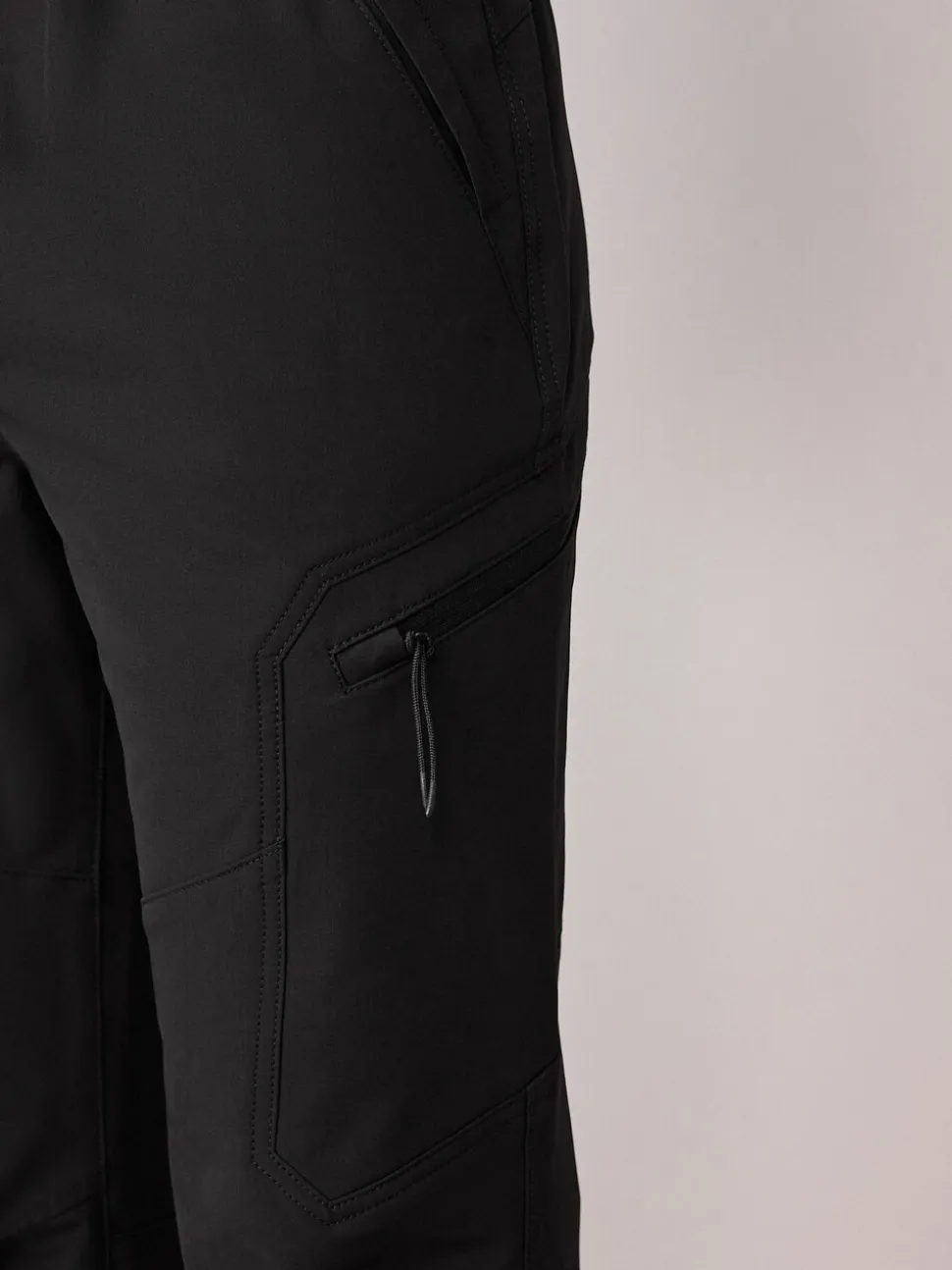 Black DryTech Slim Fit Tech Stretch Utility Cargo Trousers