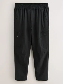 Black DryTech Slim Fit Tech Stretch Utility Cargo Trousers