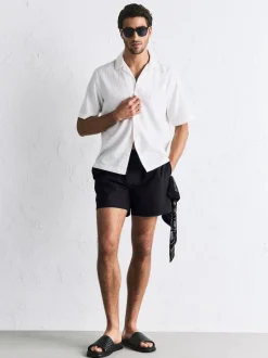Black Essential 4 Inch Swim Shorts