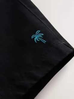 Black Essential 4 Inch Swim Shorts