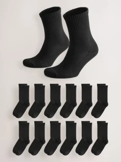 Black Essential Sports Socks 12 Pack