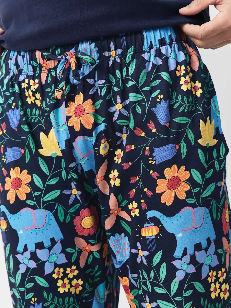 Black Family Matchback Diwali Printed Pyjamas