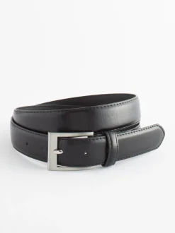 Black Faux Leather Belt