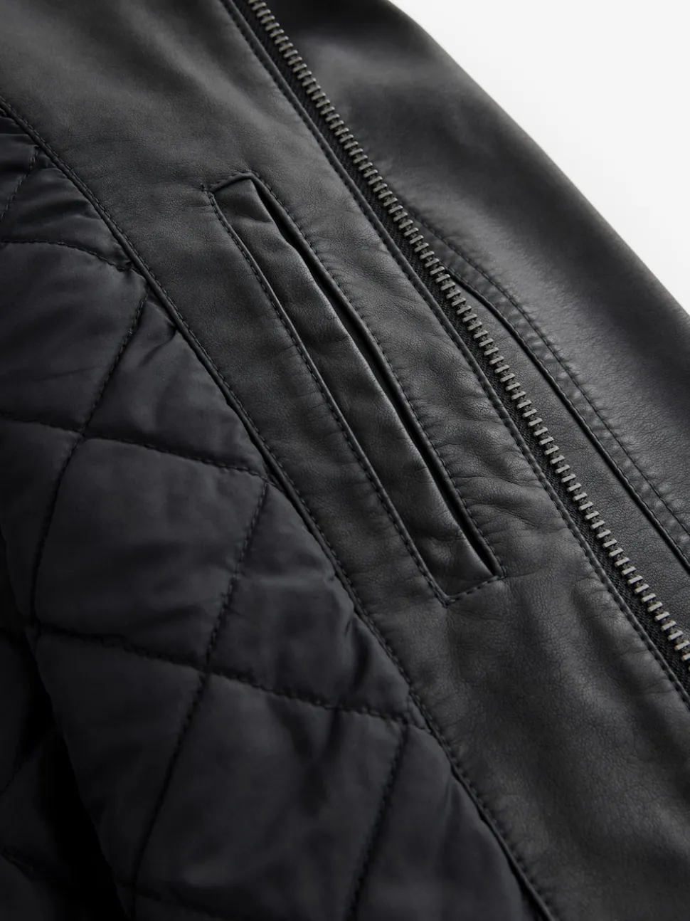Black Faux Leather Biker Jacket