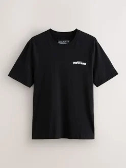 Black Ford Cosworth Hot Hatch Car Graphic T-Shirt
